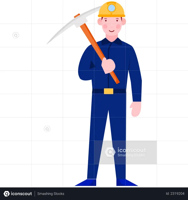 Coal Miner  Illustration