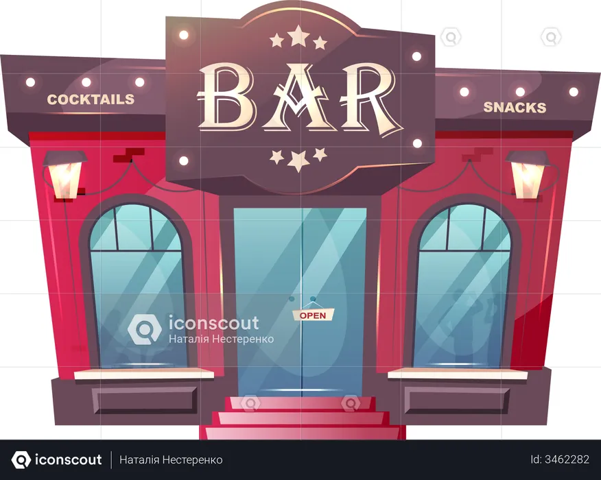 Cocktail bar  Illustration