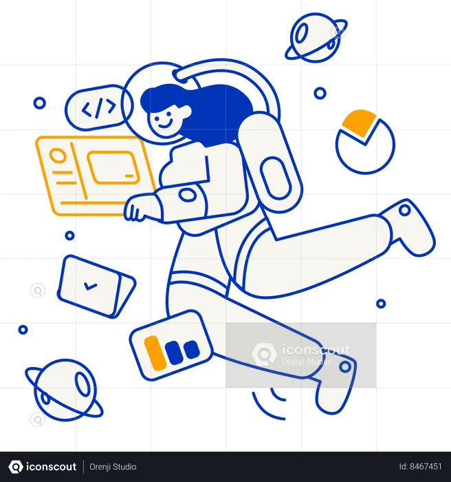 Code engineer  Illustration