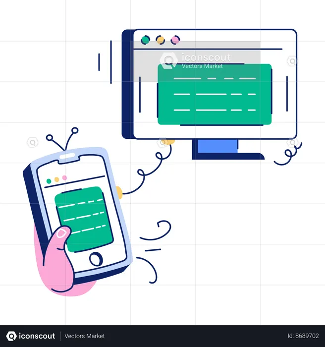 Code réactif  Illustration