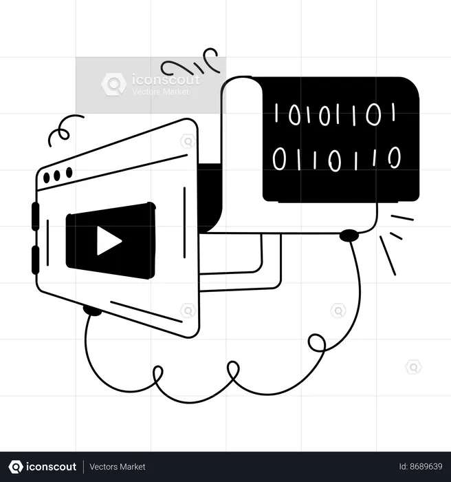 Codificação de back-end  Ilustração