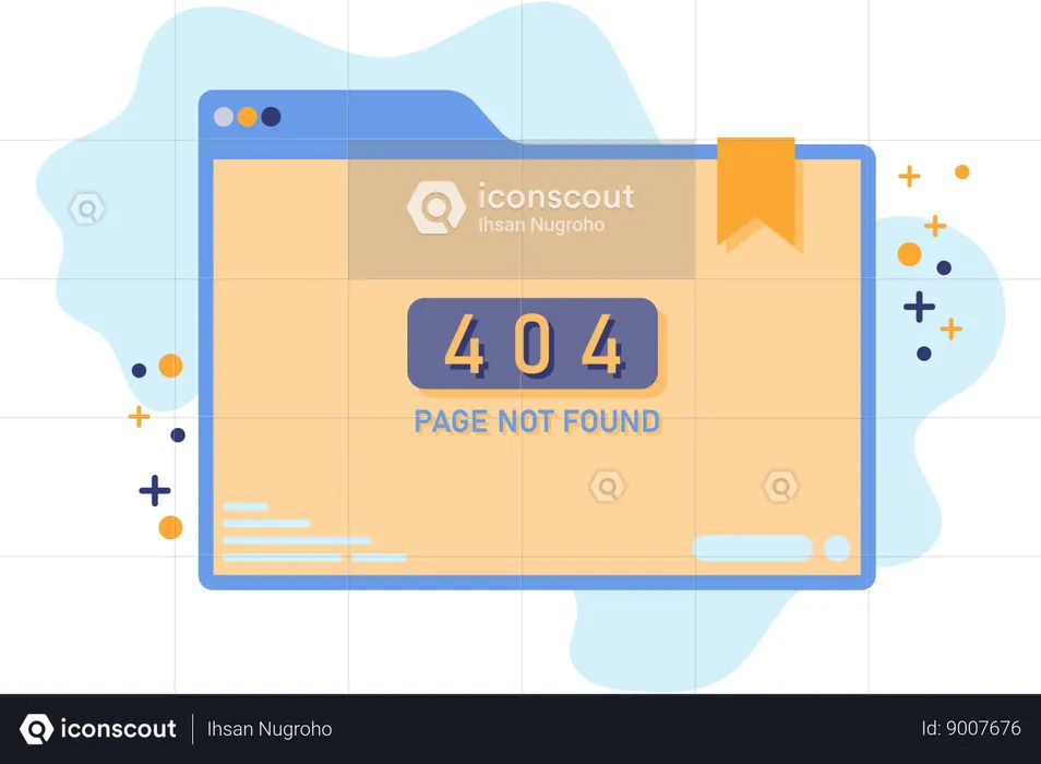 Código de erro 404  Ilustração
