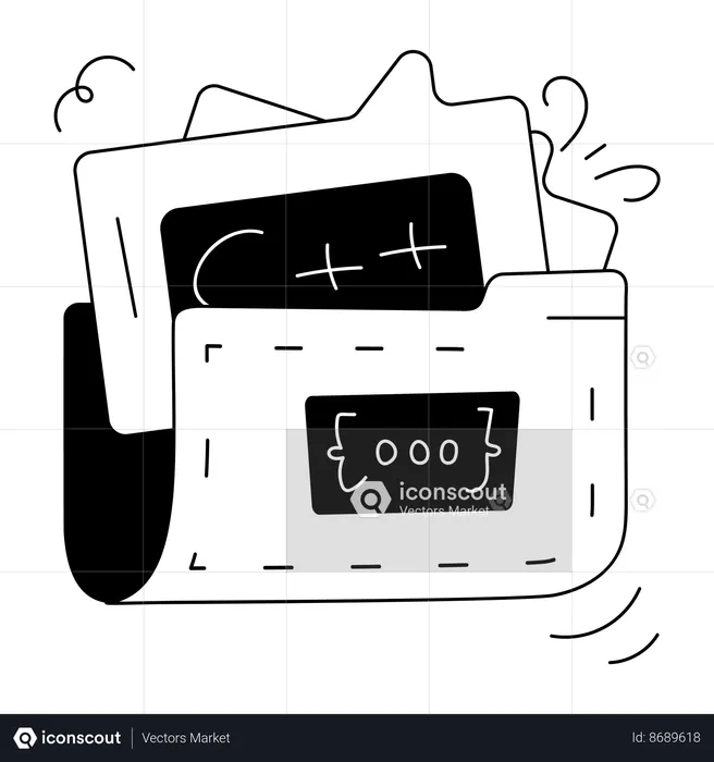 Coding Folder  Illustration