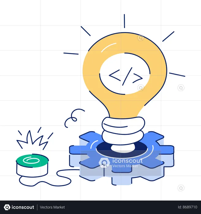 Coding Idea  Illustration