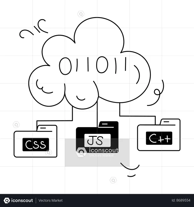 Coding Storage  Illustration