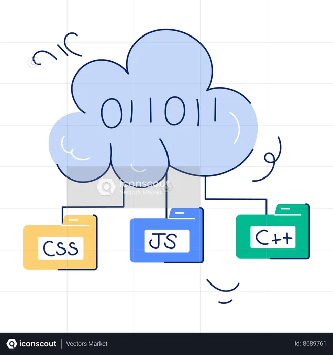 Coding Storage  Illustration