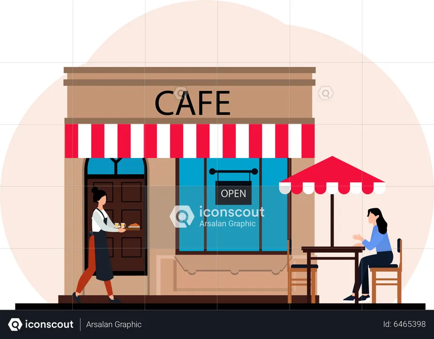 Coffee Bar  Illustration