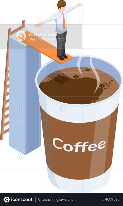 Coffee break  Illustration