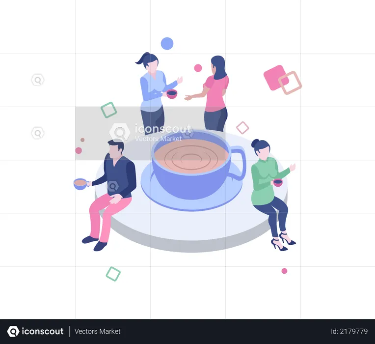 Coffee break  Illustration