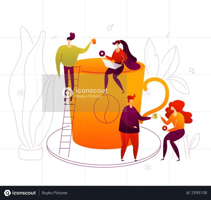 Coffee break  Illustration