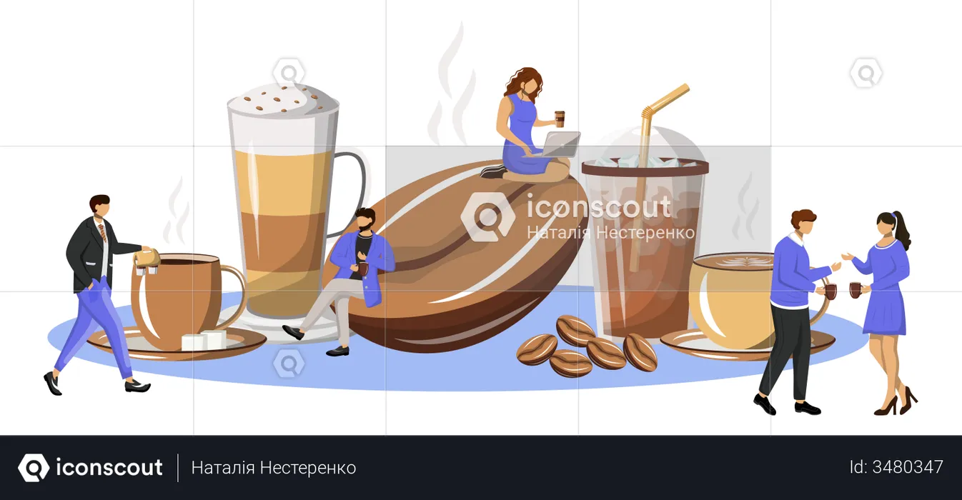 Coffee culture  Illustration