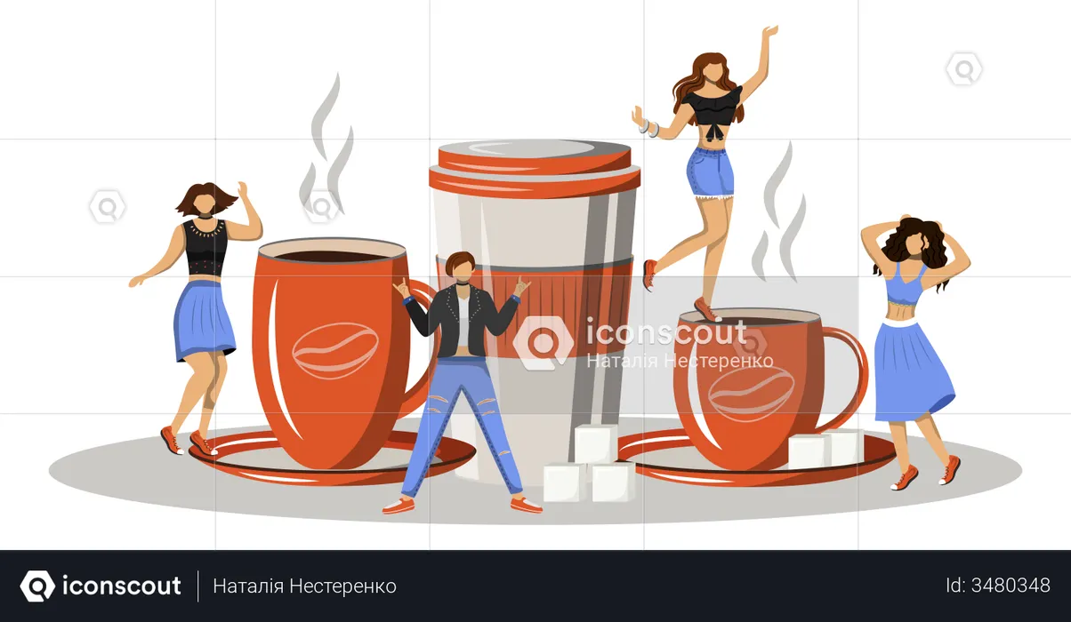 Coffee fest  Illustration