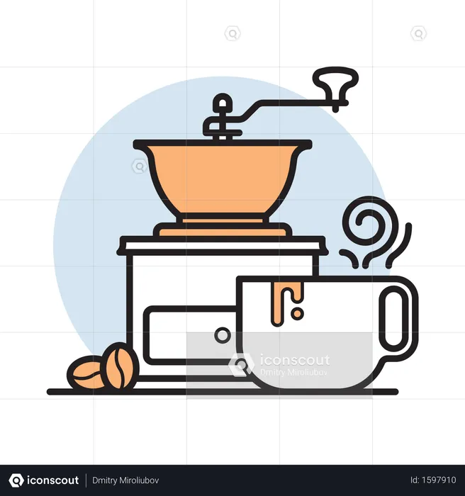 Coffee Grinder  Illustration