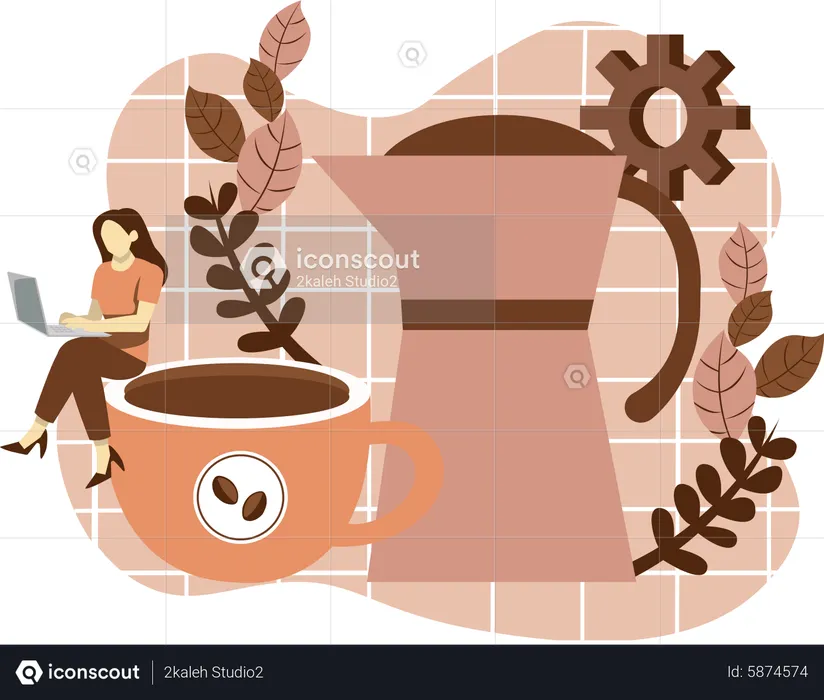 Coffee Kettle  Illustration