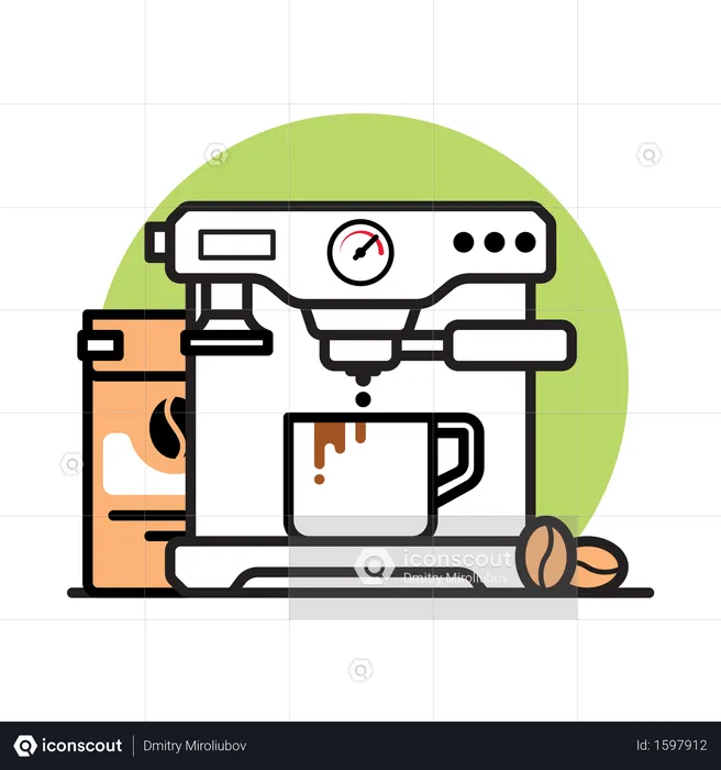 Coffee Machine  Illustration