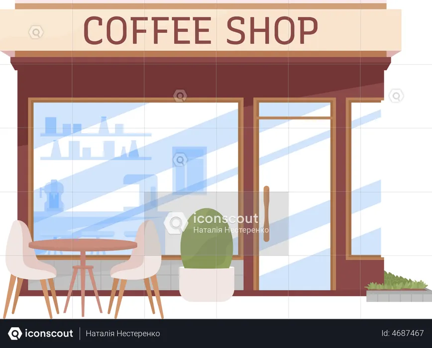 Coffee shop  Illustration