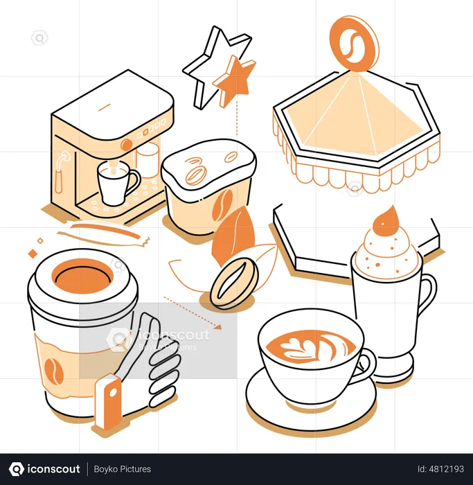 Coffee store  Illustration