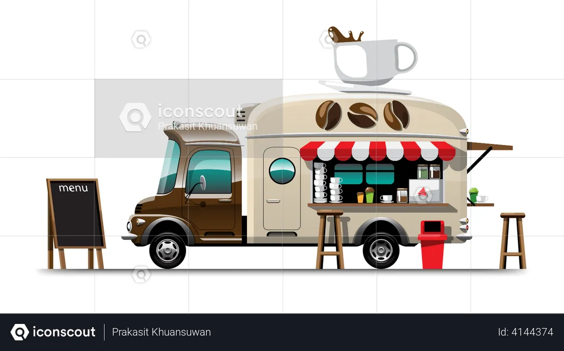 Coffee van  Illustration
