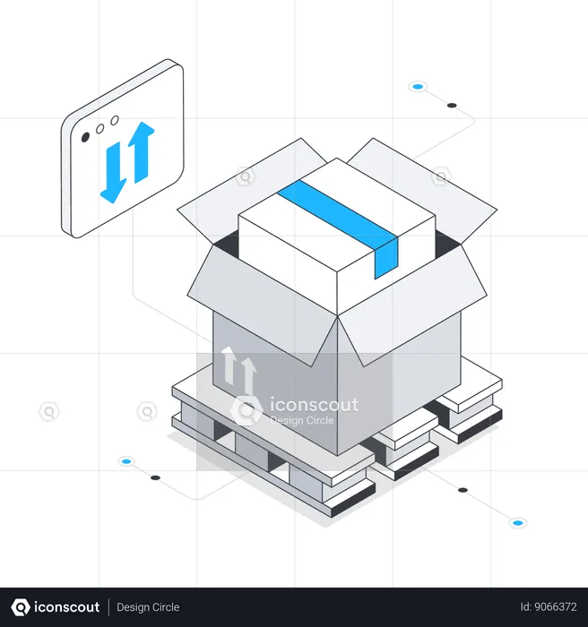 Emballage de colis  Illustration