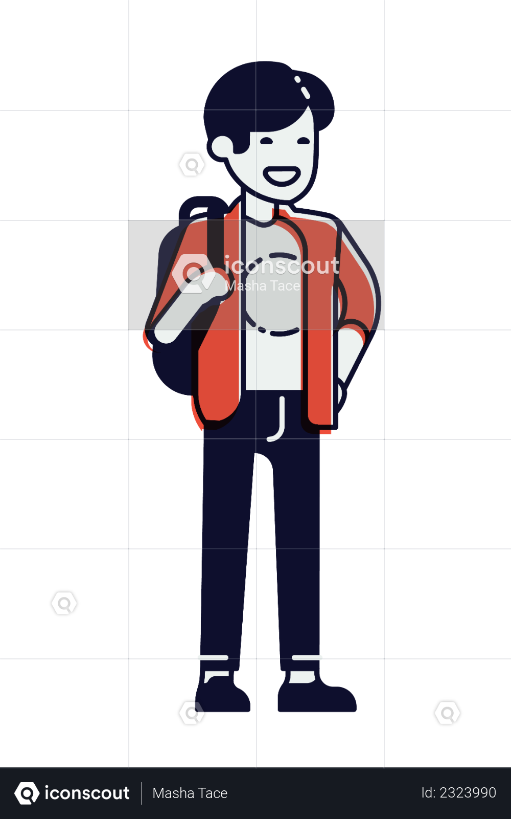 Download Premium College student Illustration download in PNG ...