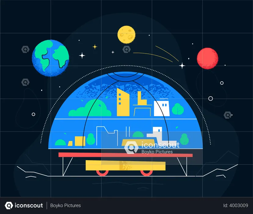 Colonización espacial  Ilustración