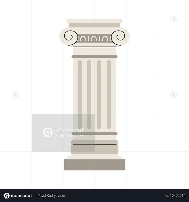 Colonne romaine ou grecque antique  Illustration