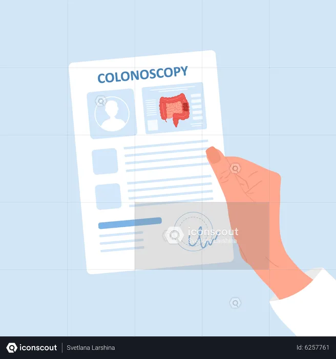 Colonoscopy results  Illustration