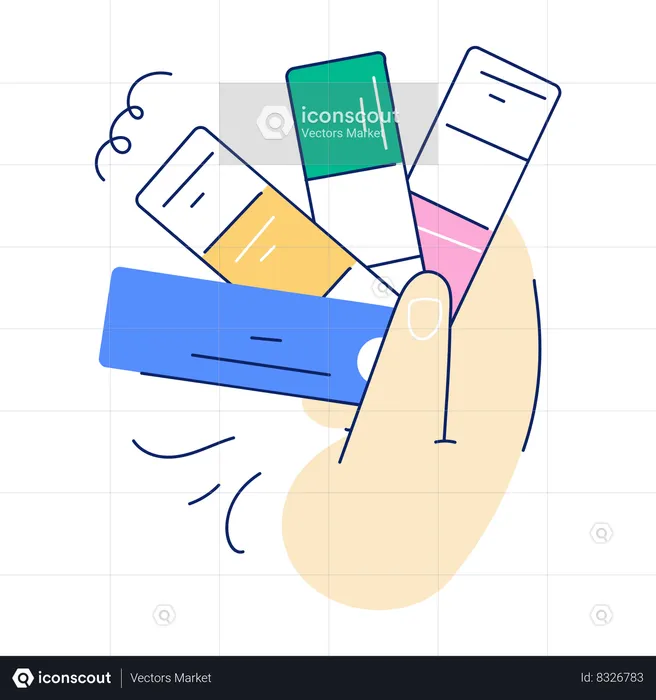 Color Swatches Selection  Illustration