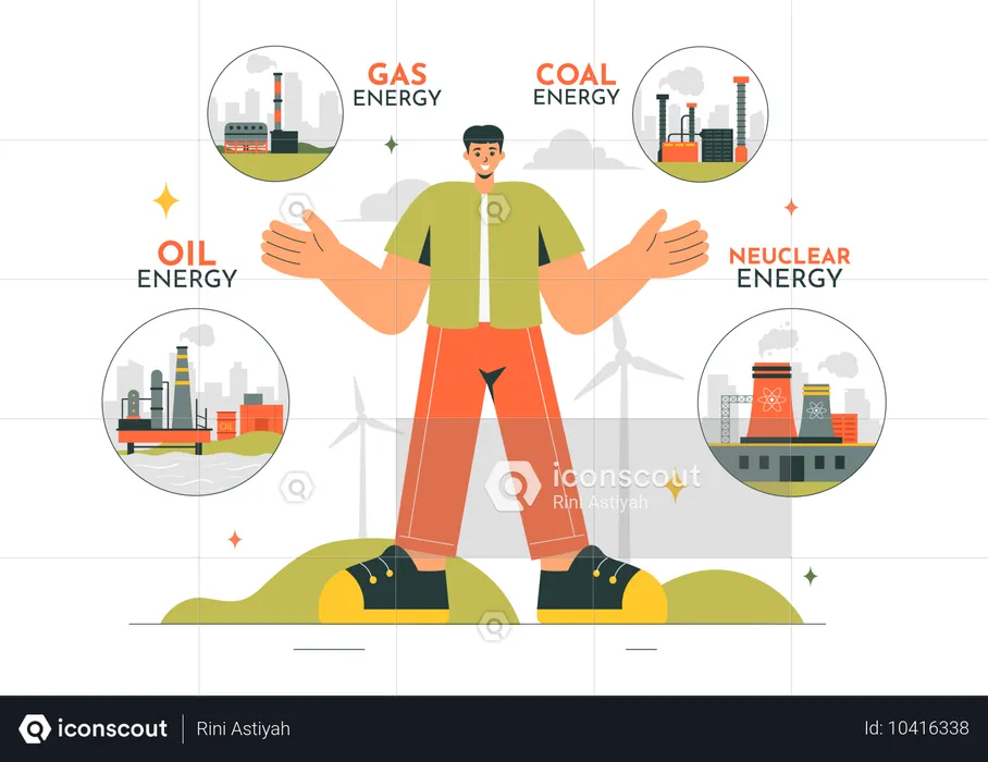 Combustibles fósiles  Ilustración