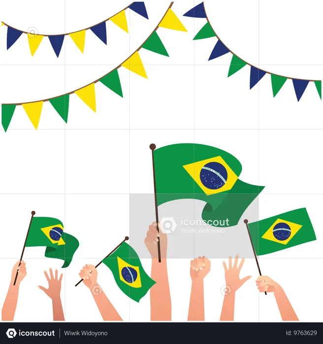 Comemoração do Dia da Independência do Brasil  Ilustração