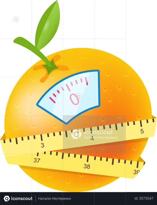 Comer frutas cítricas para perder peso  Ilustração