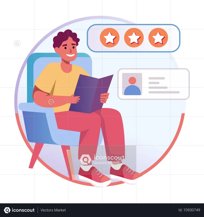 Commentaires des clients donnés par le client  Illustration