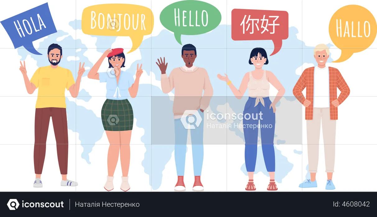 Communauté multilingue  Illustration