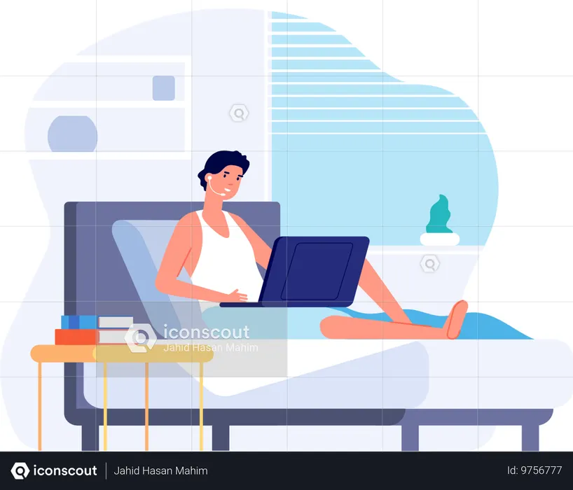 Communication en ligne  Illustration