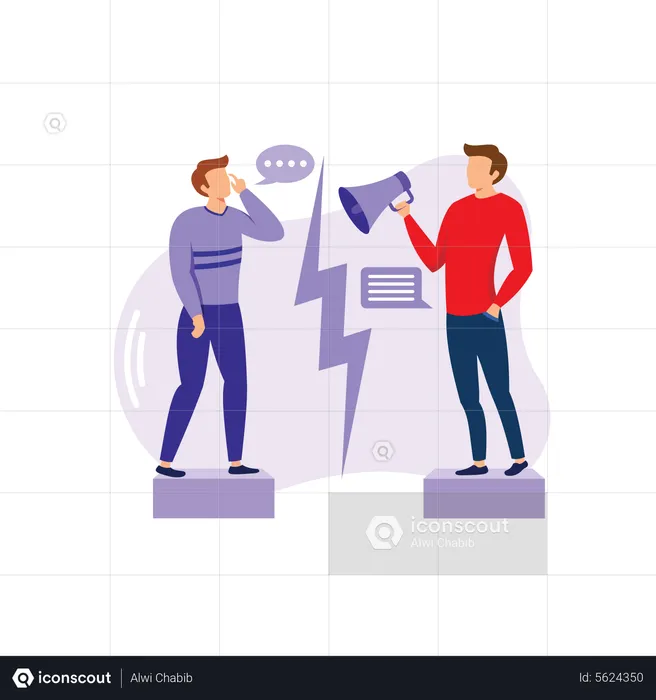 Communication gap  Illustration