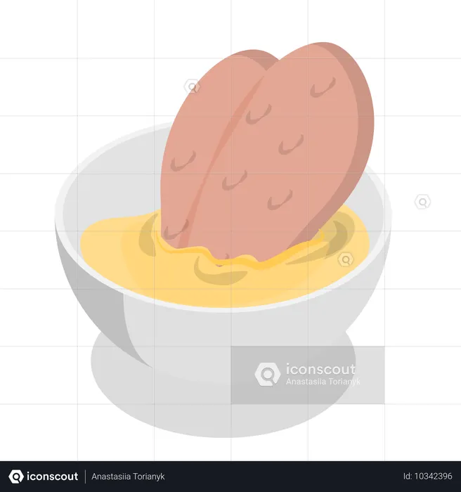 Como preparar schnitzel de frango  Ilustração