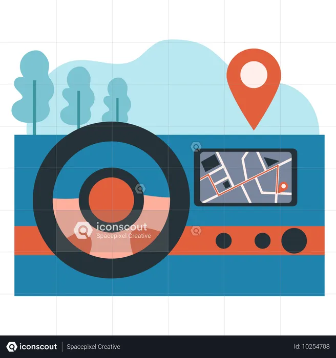 Compact Car  Illustration