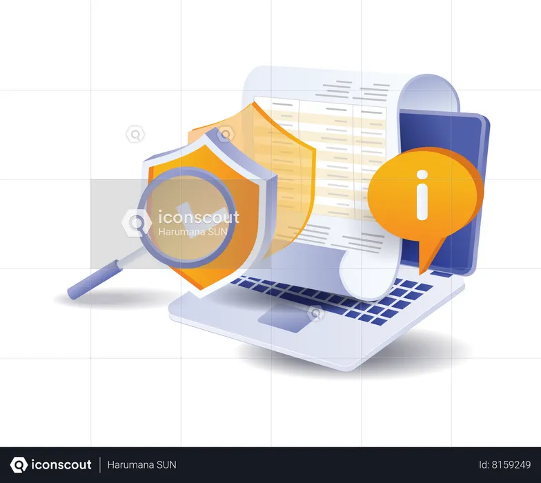 Company data security  Illustration