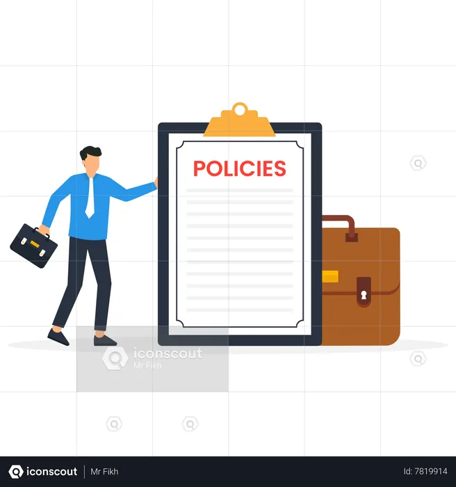 Company policies document  Illustration
