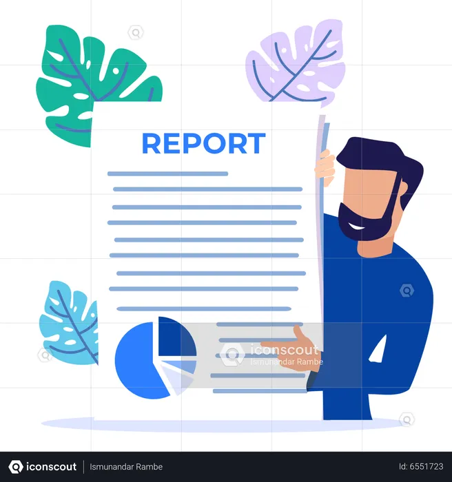 Company Report  Illustration