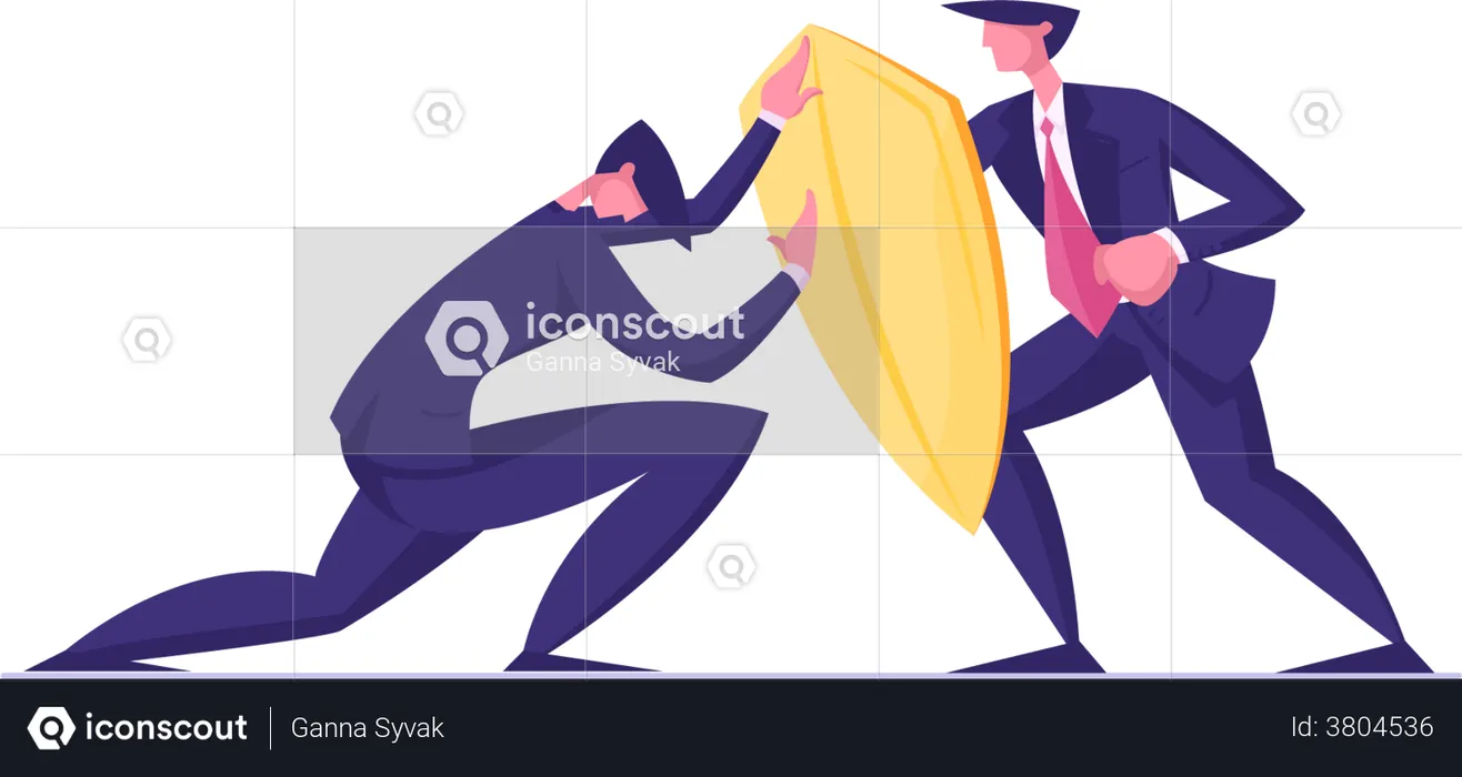 Competition between employees  Illustration