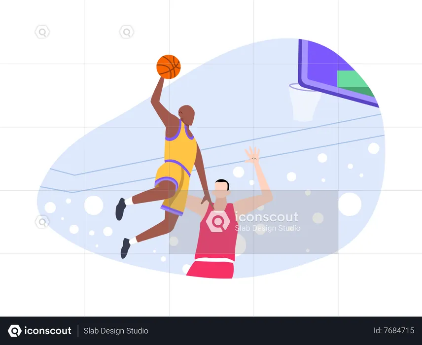 Compétition de basket  Illustration