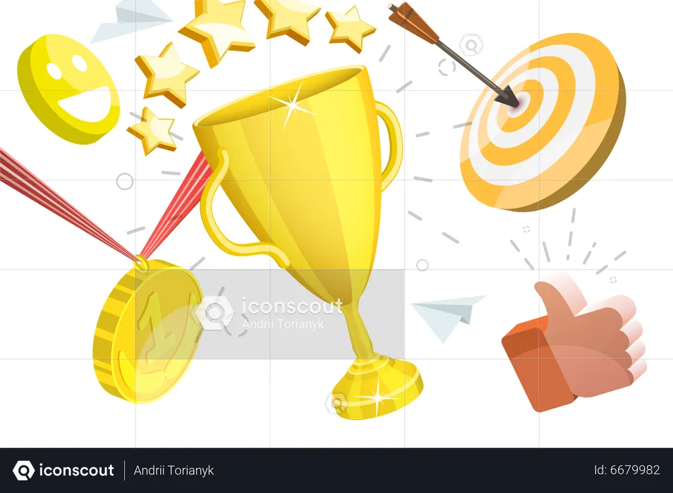 Competition Success  Illustration