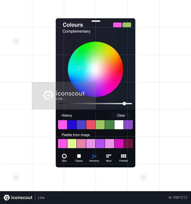 Complementary Color Picker  Illustration