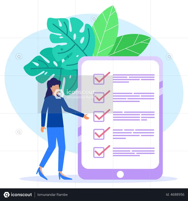 Complete business task  Illustration