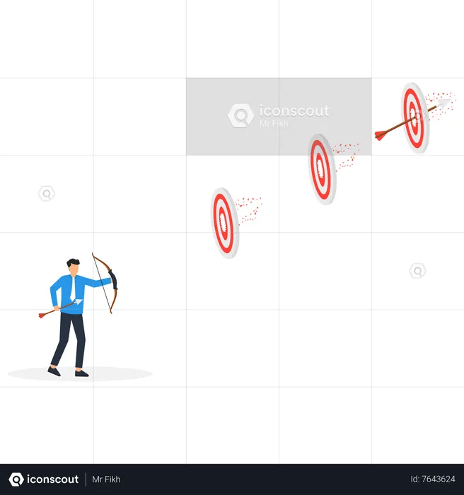 Completed multiple tasks with single action  Illustration