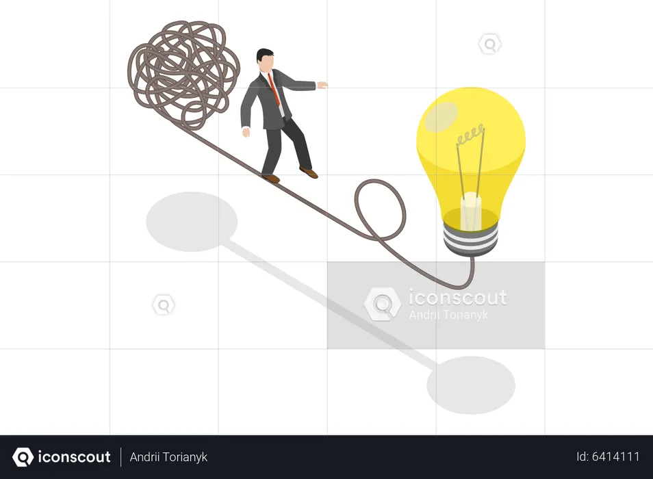 Complex Problem Solution  Illustration