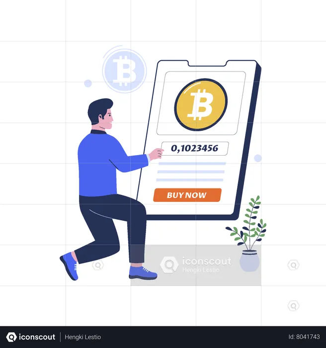 Comprar bitcoins  Ilustración