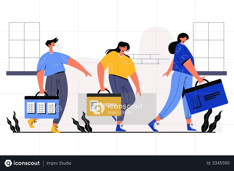 Las compras en línea  Ilustración