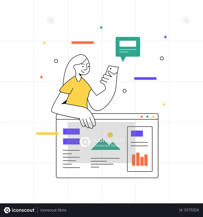 Comprobación de análisis de negocios  Illustration